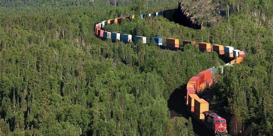 Freight shipping through intermodal trucking