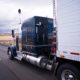 Tractor trailer shipping goods coast-to-coast