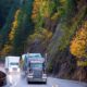 long-haul refrigerated trucking on west coast highway